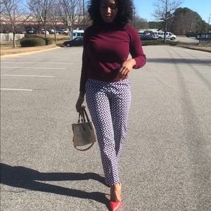 African Print Long Fitted Pants For Women US 12